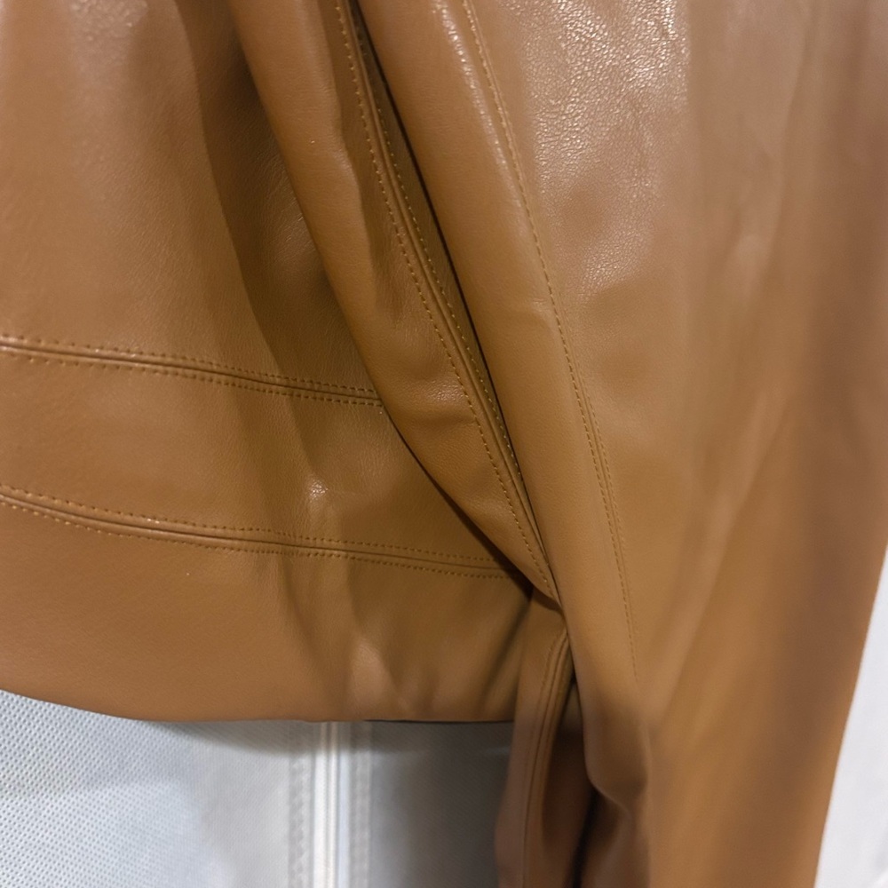 Women's London Tan Vegan Leather Pant